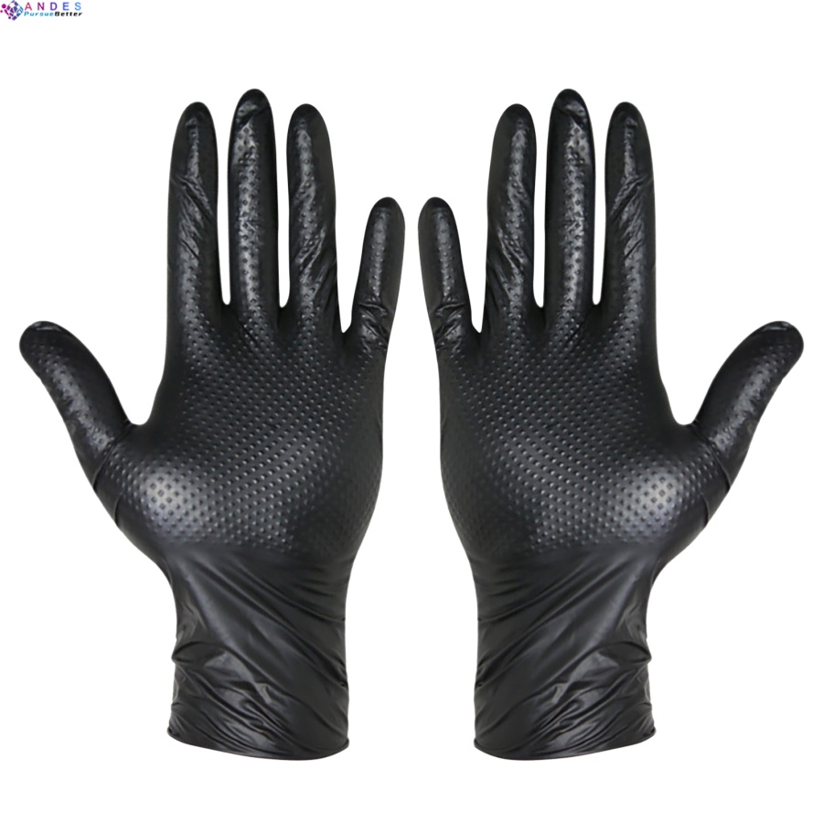 Set 50 găng tay màu đen siêu dày bảo vệ an toàn dùng sửa chữa ô tô