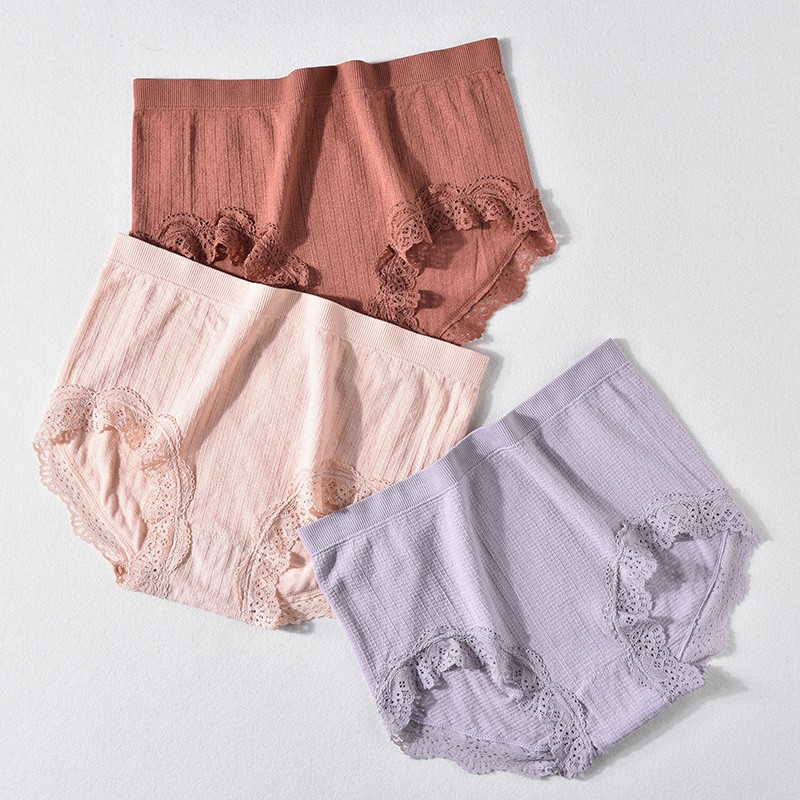 Quần Lót Cotton Viền Ren Thoải Mái Và Thoáng Khí