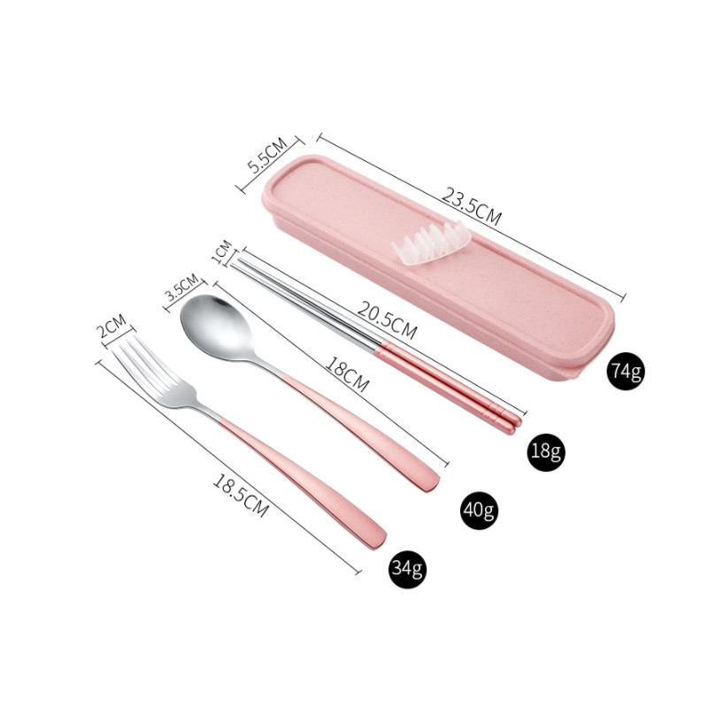 Set 3 dụng cụ bàn ăn SWEEJAR chất liệu thép không gỉ 304 tiện lợi