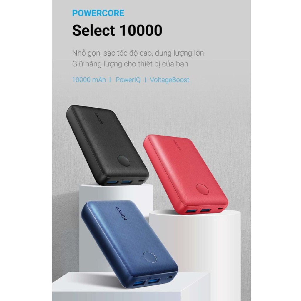 Pin sạc dự phòng ANKER PowerCore Select 10000mAh – A1223