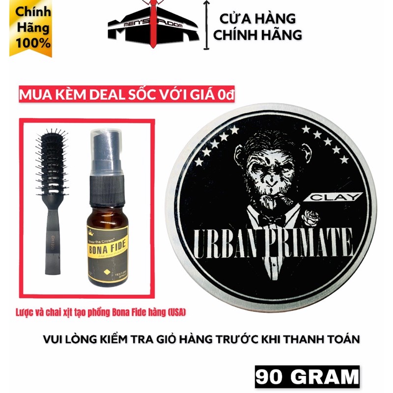 SÁP VUỐT TÓC URBAN PRIMATE CLAY TẶNG KÈM DEAL SỐC VỚI GIÁ 0đ