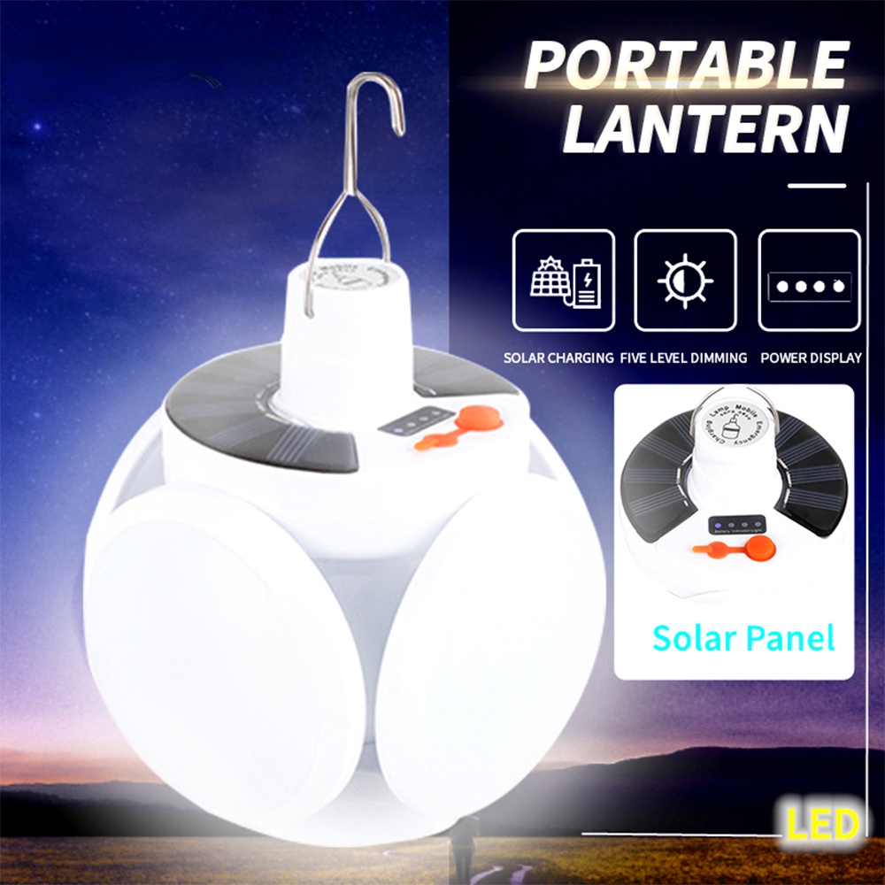 Đèn led Năng Lượng Mặt Trời 500W Kèm Sạc USB Tiện Dụng