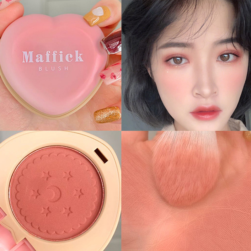 ✨Ready Stock F.M✨ MAFFICK Matte Blush Palette Peach Blusher Face Makeup Cosmetic | BigBuy360 - bigbuy360.vn