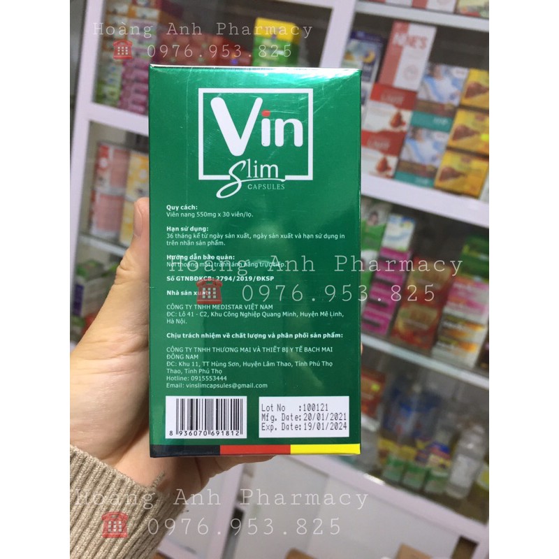 Viên uống giảm cân Vin Slim hộp 30 viên | BigBuy360 - bigbuy360.vn