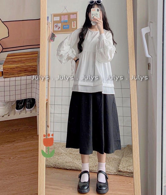 Áo babydoll xếp tầng (ảnh thật kèm video)