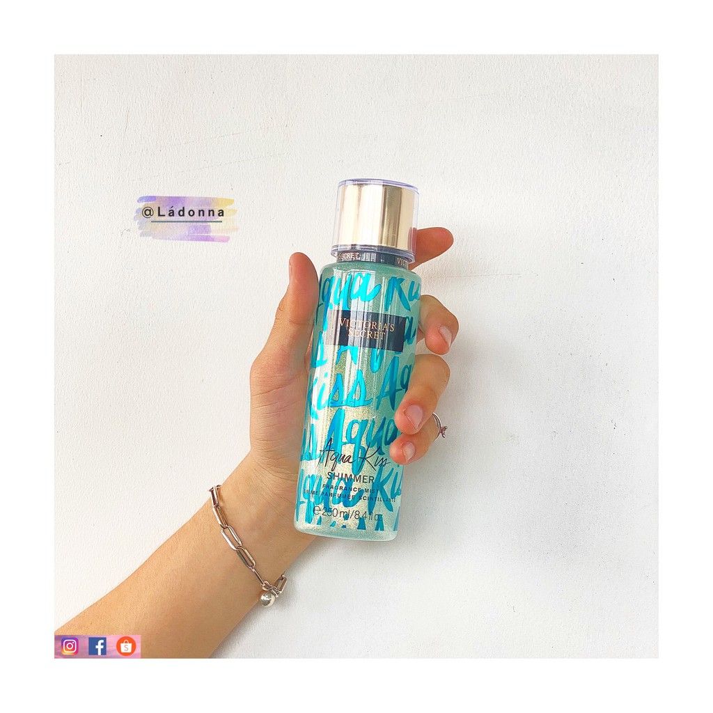 Xịt thơm dưỡng thể Aqua Kiss Shimmer- Victoria'S Secret
