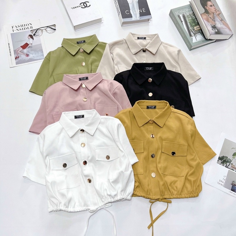 ÁO KIỂU THIẾT KẾ FORM NGẮN