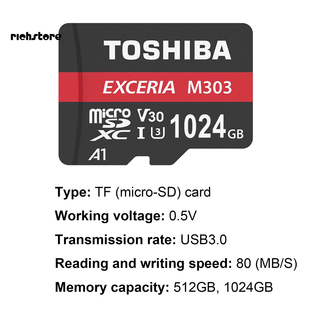 Thẻ Nhớ TOSHIBA 512GB / 1TB Siêu Mỏng Chống Nước Chống Từ Tính Cho Điện Thoại | BigBuy360 - bigbuy360.vn