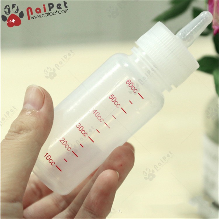 Bình Ti Bình Sữa Chó Mèo Sơ Sinh BT004 Chai 60ml