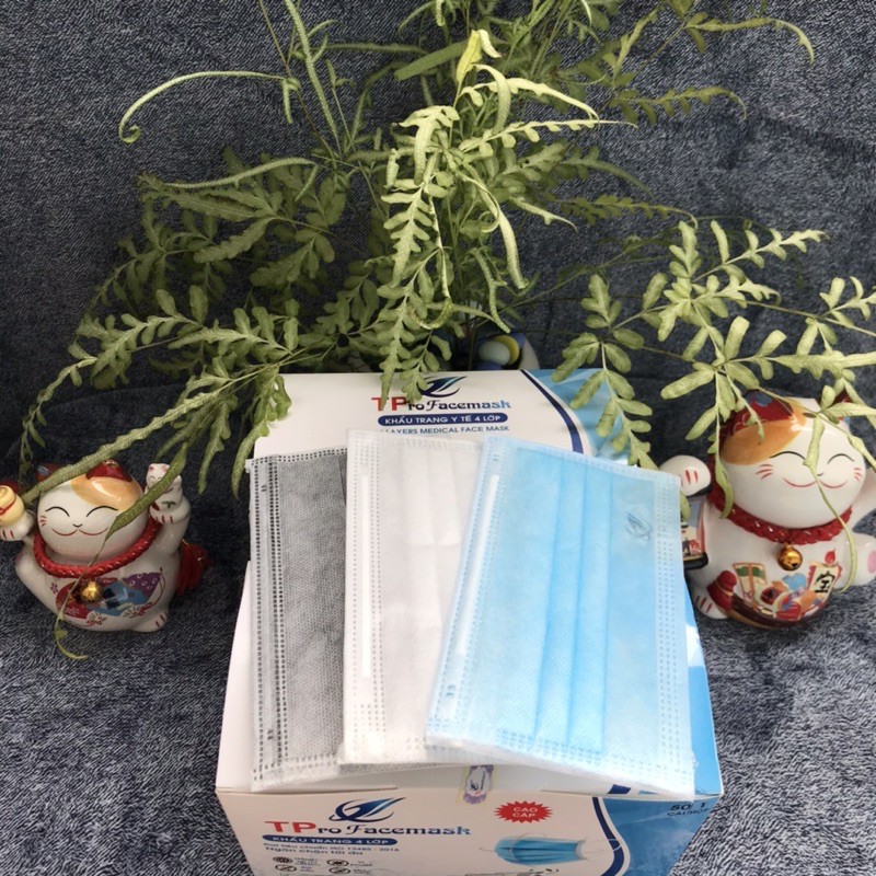 Khẩu trang y tế 4 lớp (hộp 50 cái)