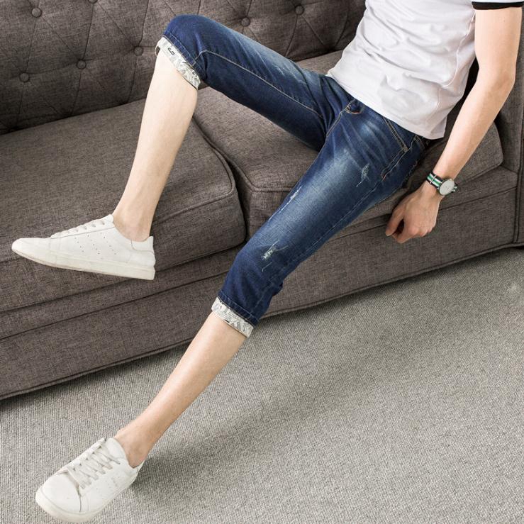 Quần Jeans Lửng Thời Trang Dành Cho Nam