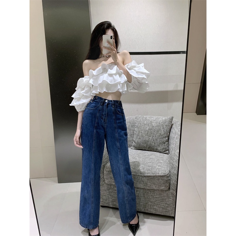 Áo Sơ Mi Tay Ngắn Trễ Vai Thiết Kế Mới Thời Trang Mùa Hè Dành Cho Nữ