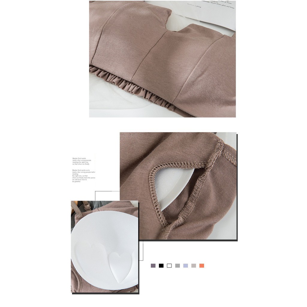 Áo Bra Nữ ❤️FREESHIP❤️ Áo Ngực nữ vuông thiết kế chun lưng co giãn điệu đà mã BRA06 | BigBuy360 - bigbuy360.vn