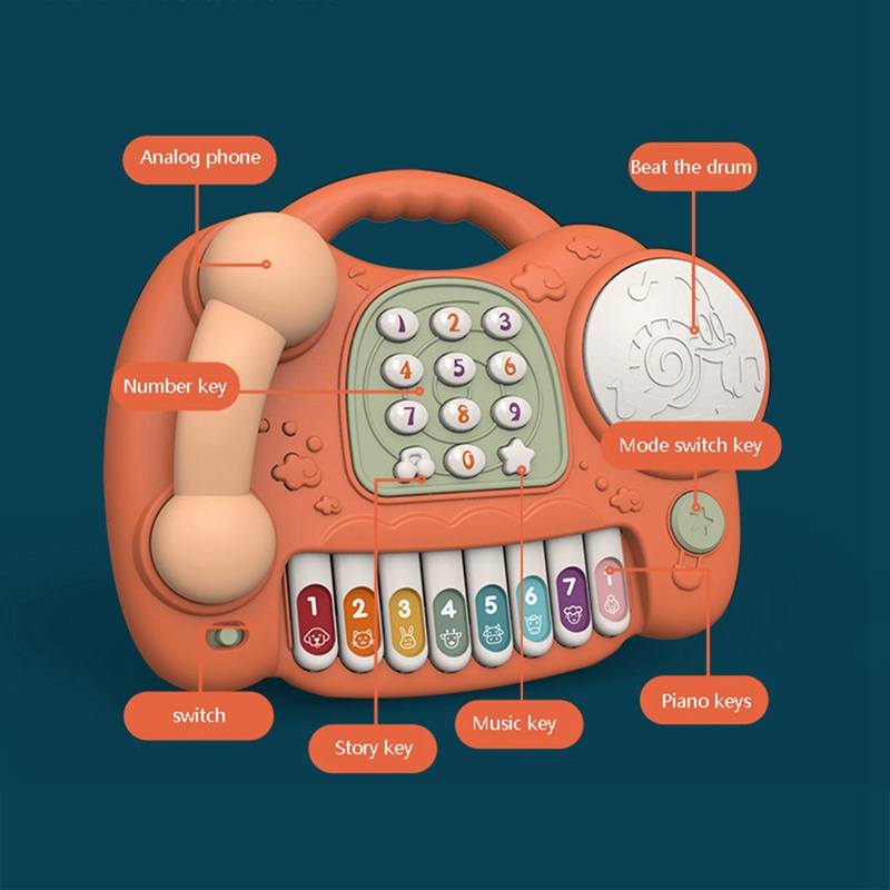 Điện thoại đồ chơi đa năng vui nhộn cho bé