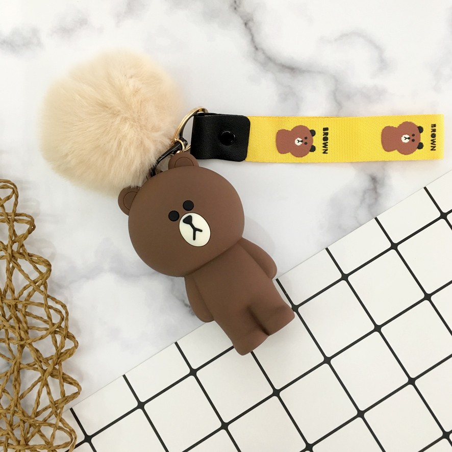 Móc khóa gấu Brown