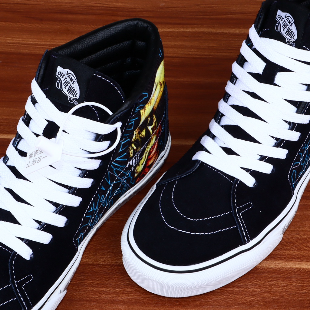 Album Ảnh 30Th Anniversary Sk8 Hi Màu Trắng Đen DT Sepatu Thương Hiệu PUTIH HITAM Vans X Metallica