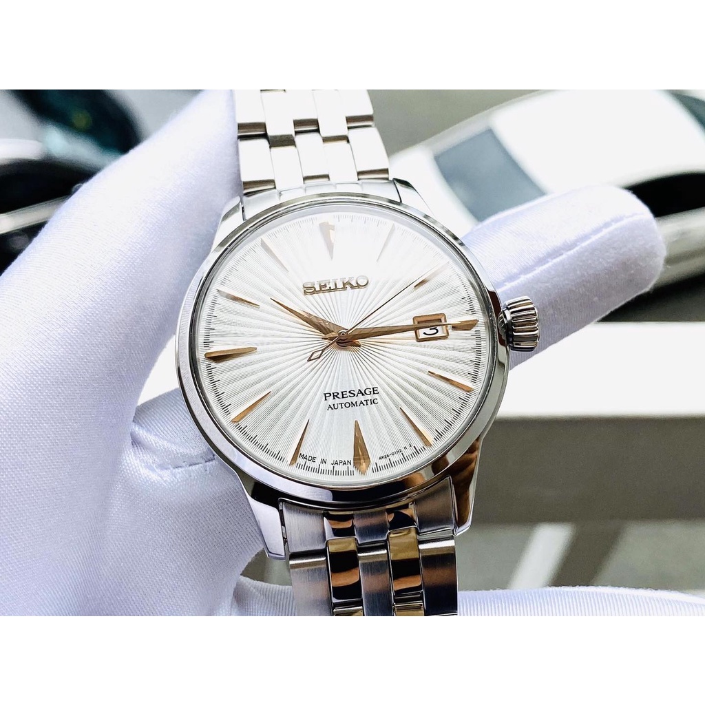 Đồng Hồ Nam SEIKO Presage Cocktail SARY137 Chính Hãng Tặng Dây Da Cao Cấp