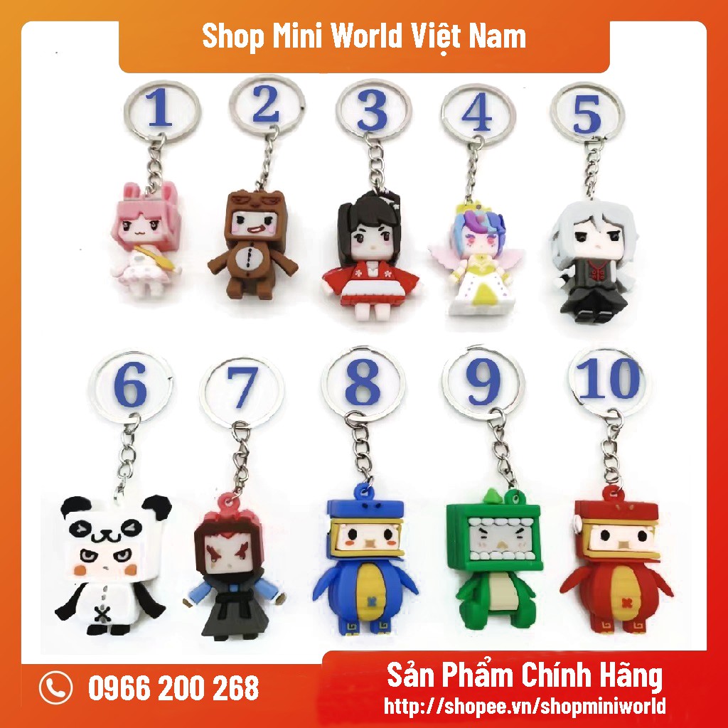 Móc Khóa Mini World Cực Đẹp