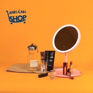 Gương Để Bàn Trang Điểm Có 3 Màu Đèn LED