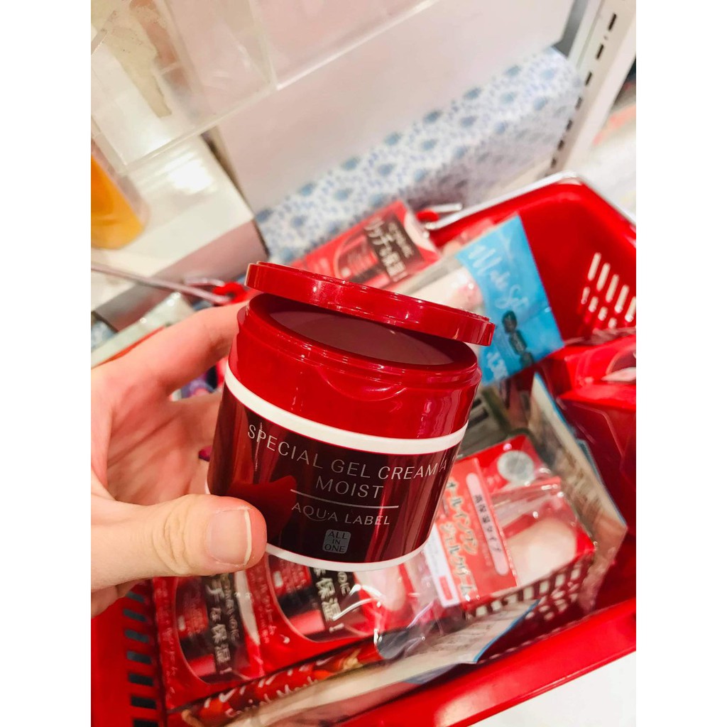 Kem Dưỡng Da Shiseido Aqualabel Đỏ Của Nhật, Mẫu mới hàng mua siêu thị Nhật