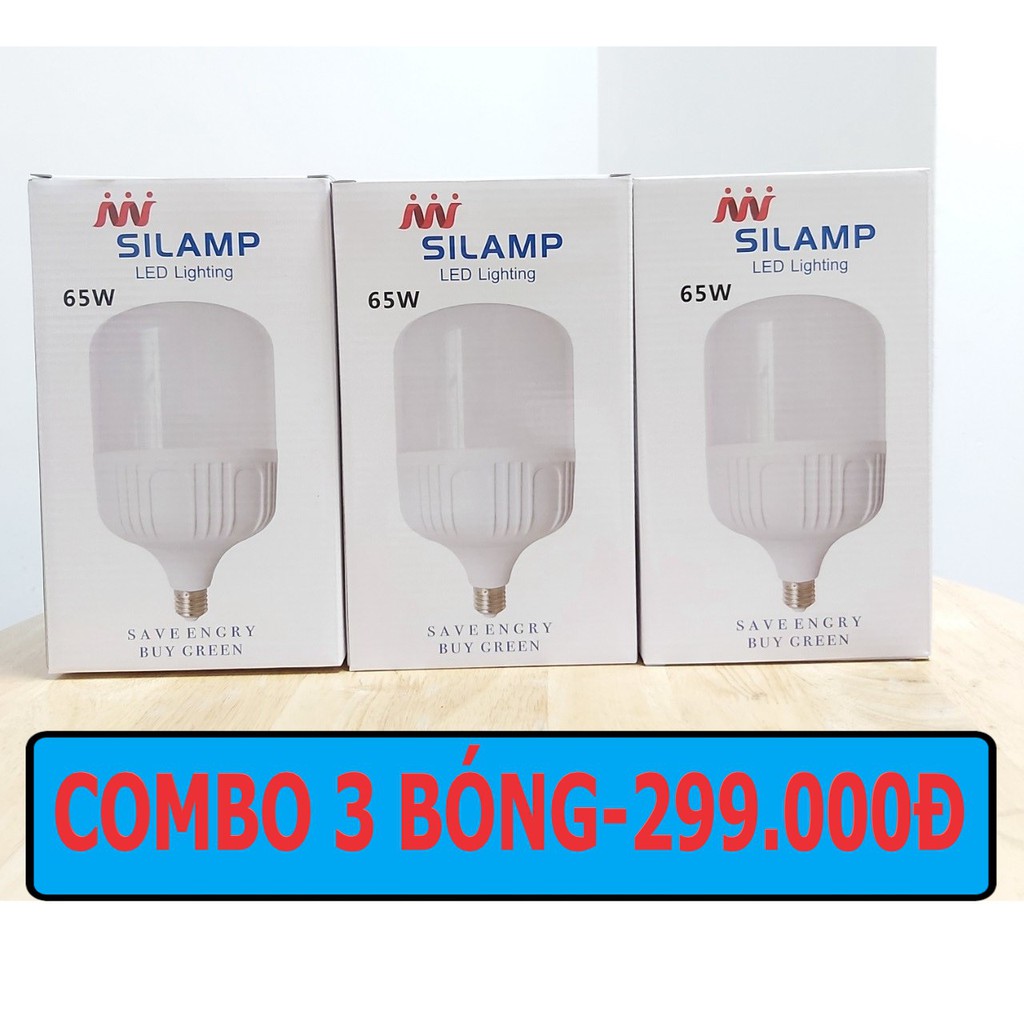 COMBO 03 BÓNG ĐÈN LED 65W E27 BÚP LED 65W E27 SILAMP