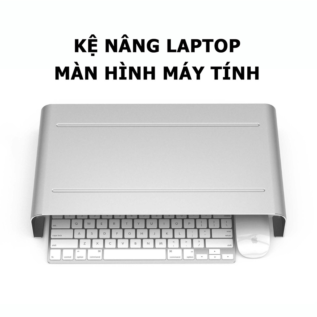 Giá Đỡ Laptop, Desktop, Chân Đế Máy Tính; Hợp Kim Nhôm; Cất Gọn Chuột Và Bàn Phím