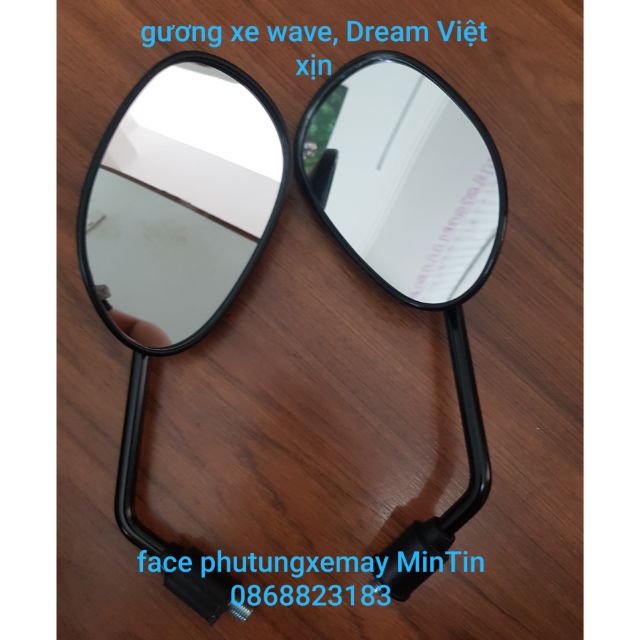 Gương xe Dream Việt, Wave alpha cũ, wave cá, RS xịn