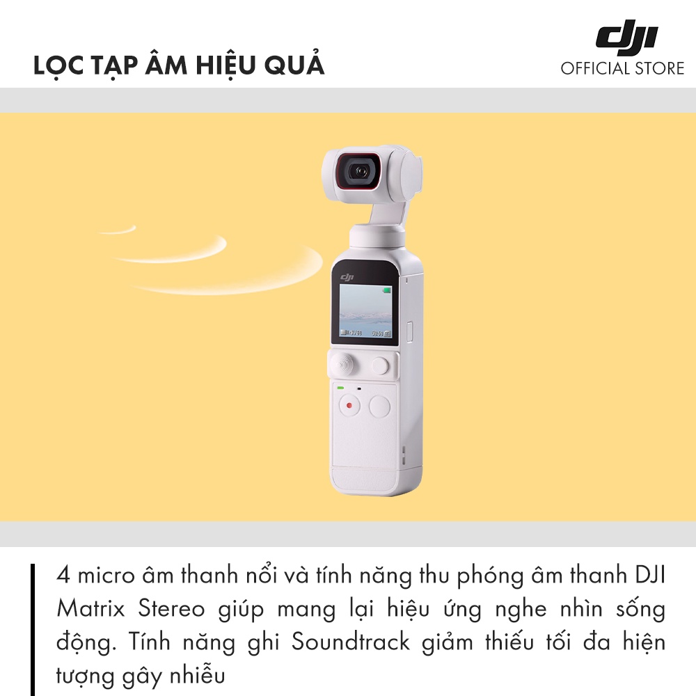 DJI Osmo Pocket 2 Sunset White Máy quay phim  Chống Rung 4K 60fps  Hàng chính hãng  Bảo hành 12 tháng 1 Đổi 1