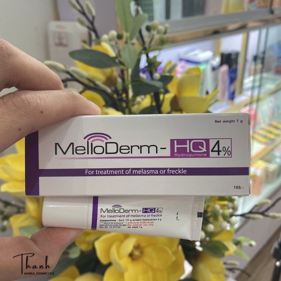 Kem Nám MelloDerm-HQ 4% Thái Lan Cho Da Nám, Tàn Nhang, Đồi Mồi
