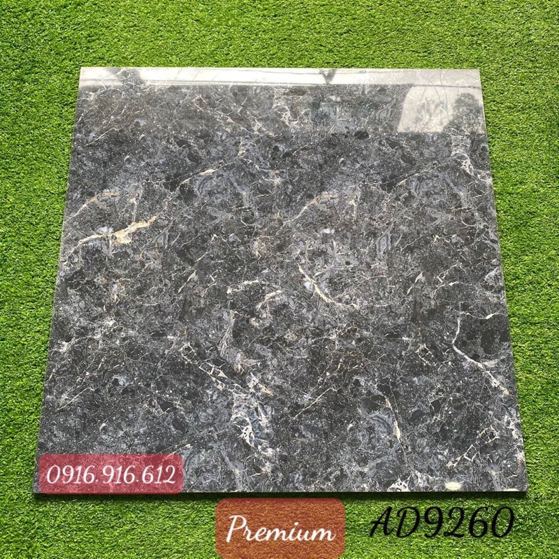 Gạch đá bóng kính 60x60 màu đen