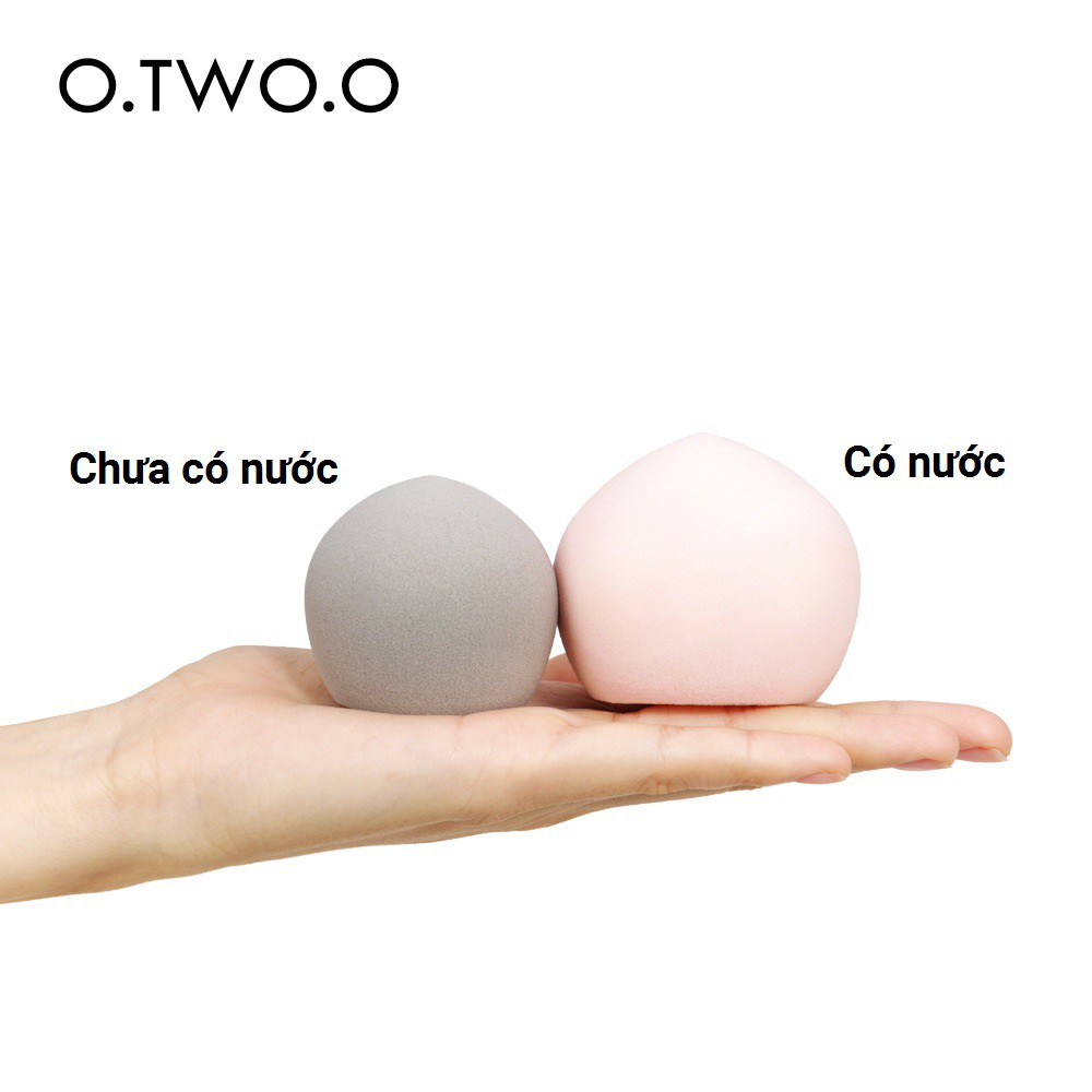 Hộp 3 mút trứng tán kem nền O.TWO.O 9937 Perfect Impression Beauty Blendes Set kèm khay đựng mút