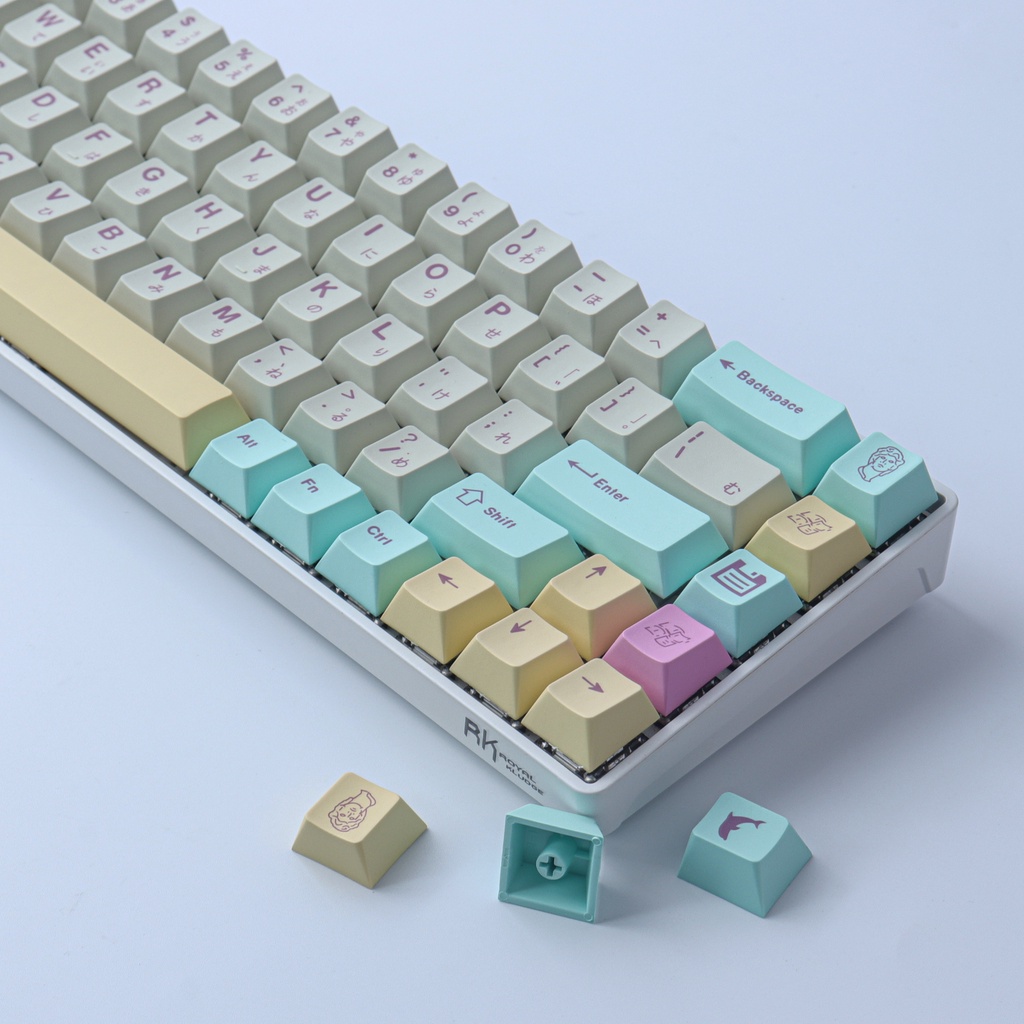 GMK Simulated Dream Keycap 164 Phím PBT Dye-Thăng hoa Keycaps Cherry Profile Nhật Bản Keycaps cho Cherry Gateron MX Công tắc bàn phím cơ
