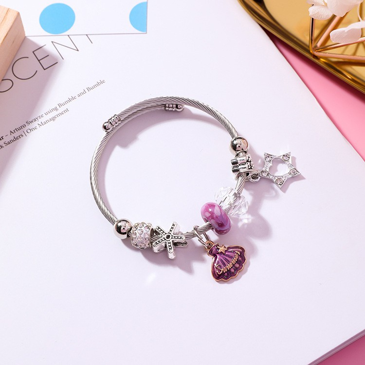 XiaoboACC Vòng Đeo Tay Xâu Hạt Phong Cách Hàn Quốc