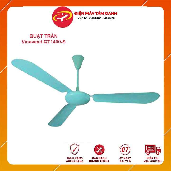 Quạt trần điện cơ Thống nhất 3 cánh Vinawind QT1400-S
