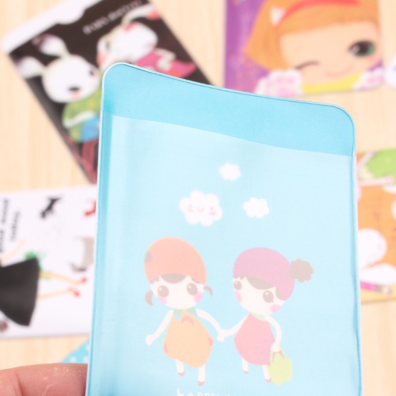 Túi đựng thẻ căn cước công dân, giấy tờ in hình dễ thương T2 Giá Rẻ