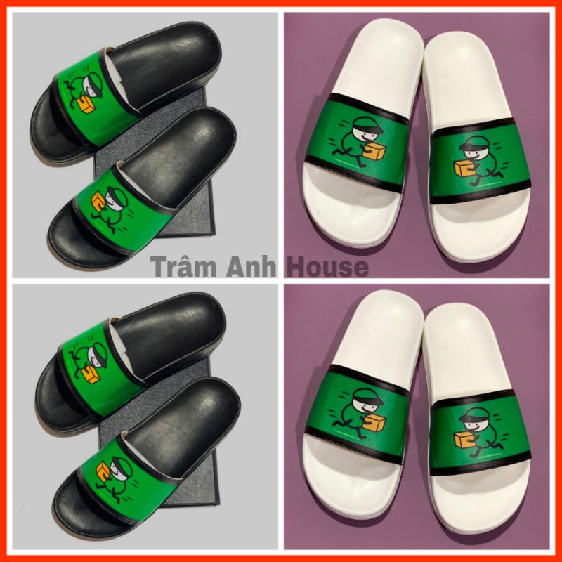 dép nam nữ quai ngang logo GH TK