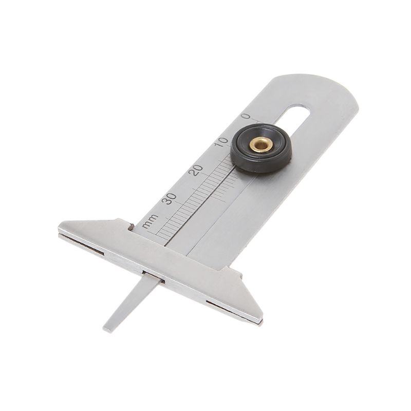Thước Đo Độ Sâu Lốp Xe Hơi 0-30mm Bằng Thép Không Gỉ