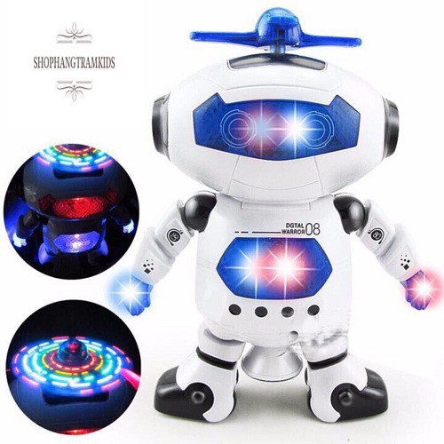 ROBOT Xoay Phát Nhạc Có Đèn
