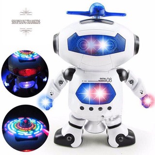 Robot xoay phát nhạc có đèn