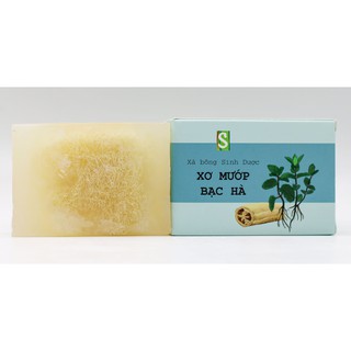 Xà bông tắm Xơ Mướp Bạc Hà- Sinh Dược 100g