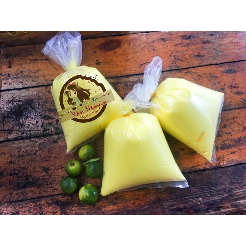 Bơ vàng trứng gà bịch 500GR ăn bánh tráng siêu thơm béo. Bánh tráng vân nguyễn