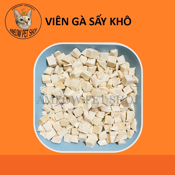 GÀ VIÊN SẤY KHÔ CHO CHÓ MÈO
