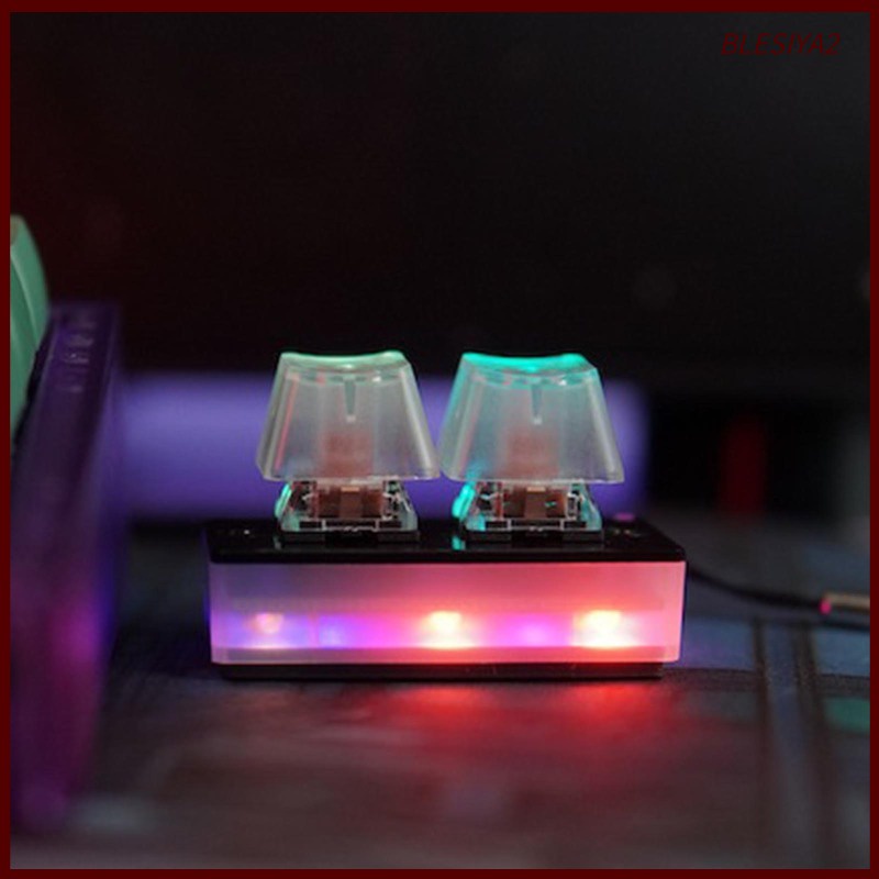 Bàn phím 2 nút có đèn nền RGB để chơi game tiện lợi