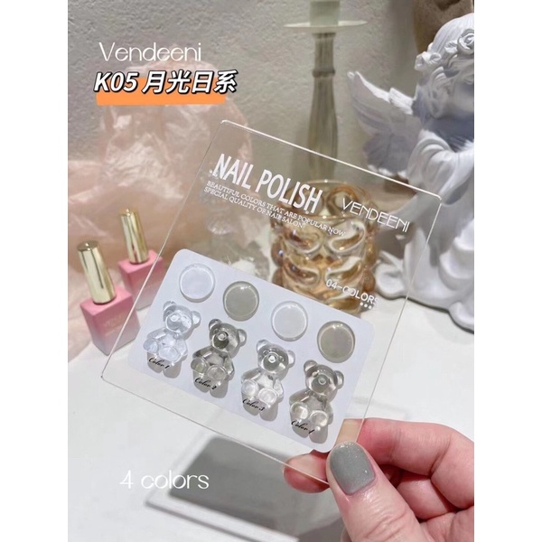 sơn gel vendeeni set 4 màu các màu hot mới