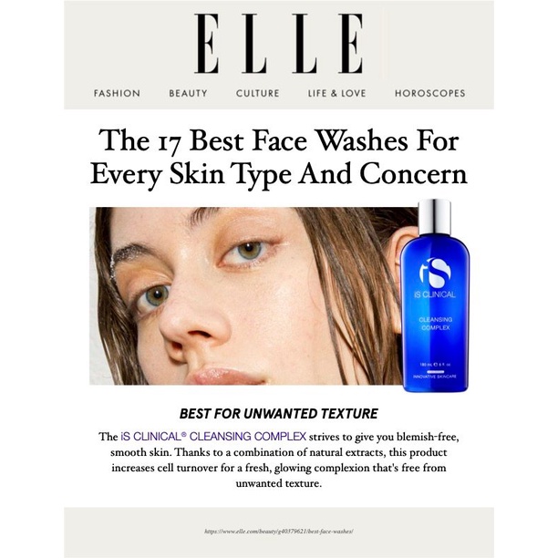 Sữa rửa mặt iS CLINICAL Cleansing Complex sạch sâu và nhẹ dịu 60ml và 180ml