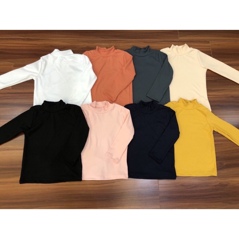 Áo giữ nhiệt cotton len tăm 3 phân bé trai bé gái