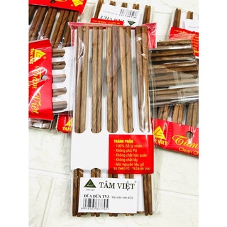 Bộ 10 Đôi Đũa Gỗ Dừa Cao Cấp Tâm Việt