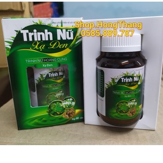 Trinh Nữ Xạ Đen Hỗ trợ điều trị u xơ tử cung, u nang buồng trứng, u xơ tuyến tiền liệt hộp 60v trinh nữ hoàng cung