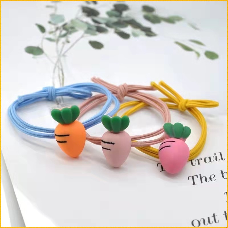 Dây Buộc Tóc Cao Su Cỡ Nhỏ Phong Cách Hàn Quốc Đơn Giản Cho Nữ