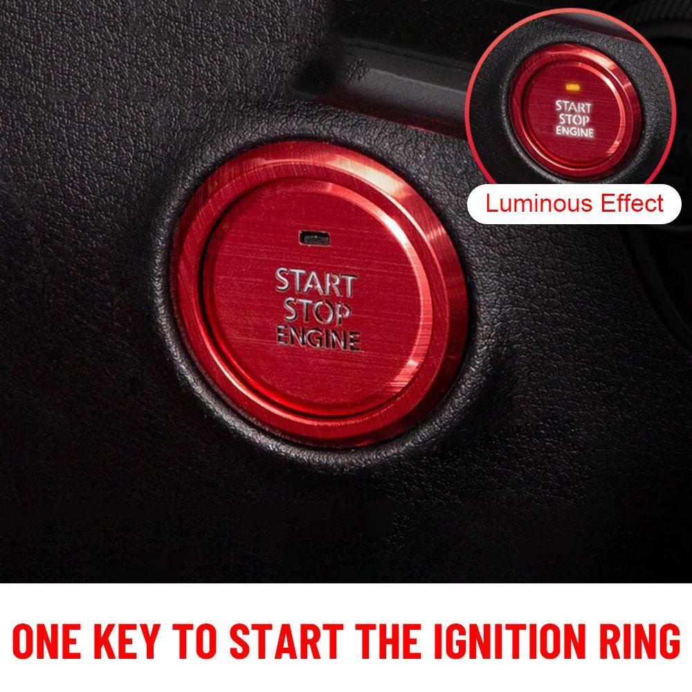 Bộ 2 Nút Tròn Trang Trí Nút Khởi Động Xe Hơi Mazda 3 Axela CX-30